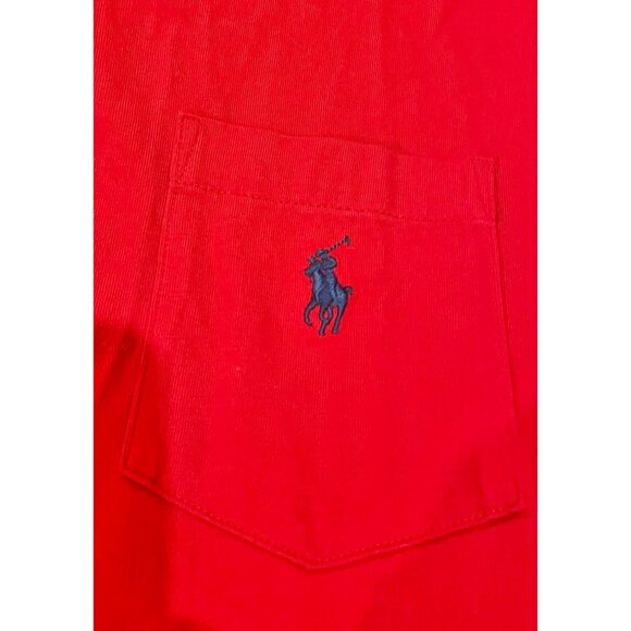 Polo Ralph Lauren Red Classic Fit Pocket T-Shirt Mens XXL 100% Cotton Casual Wea - Picture 2 of 5